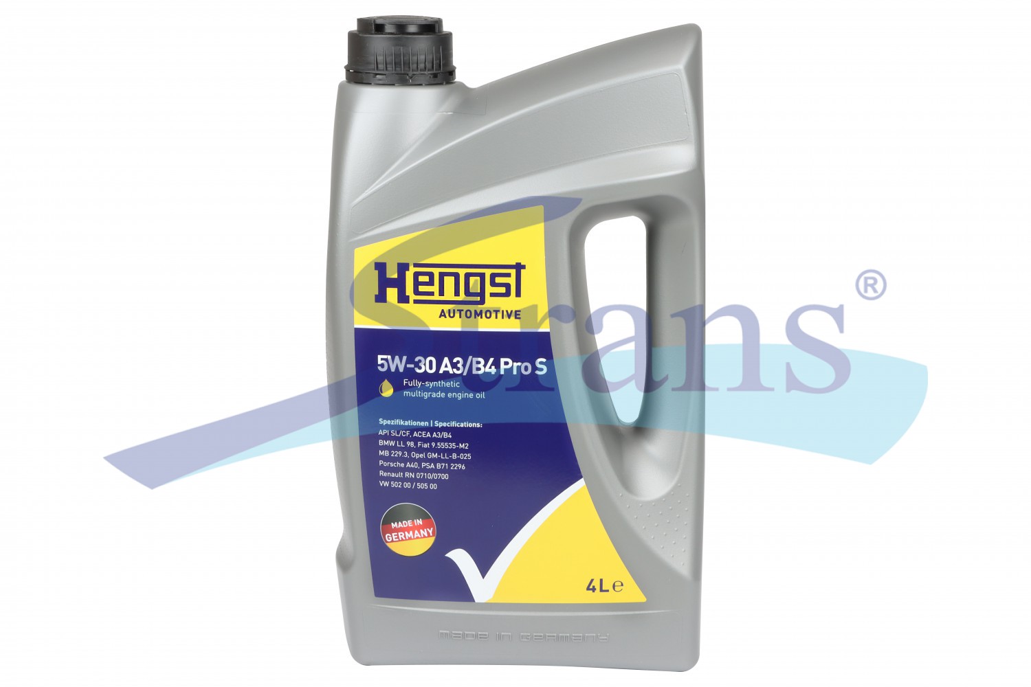 Масло Моторне Легкове Hengst 5W-30 A3/B4 Pro S 4Л. (Підходить Для